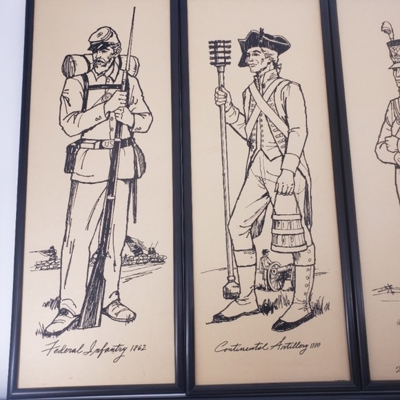 Vintage 1960s Sperry Soldier Lithographs - Picture 4 of 10